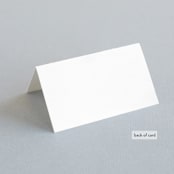 "Laurel of Greens" - Place Cards in Midnight by Jennifer Wick - Folded Back of Card