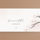"Cherry Blossoms" - Place Cards in Cherry Blossom by Stephanie Hawkes - Detail