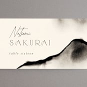"ataraxia" - Place Cards in Ivory by Anastasia Makarova - Detail