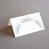 "AKARI" - Place Cards in Wave by Melanie Kosuge - Blank front