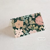 "Garden at Blue Hill" - Place Cards in Meadow by Jennifer Wick - Folded Back of Card