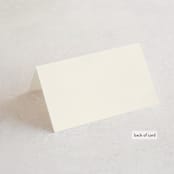 "Big Date" - Place Cards in Ivory by Anastasia Makarova - Folded Back of Card