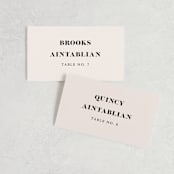 "Finally" - Place Cards in Ivory by Up Up Creative - Front with Free Guest Printing