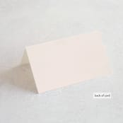 "Finally" - Place Cards in Ivory by Up Up Creative - Folded Back of Card