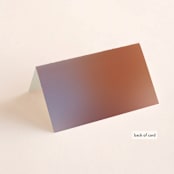 "Retro Grid" - Place Cards in Sunset by Simona Camp - Folded Back of Card