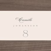 "Anson" - Place Cards in Latte by Kristie Kern - Detail