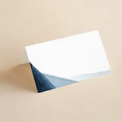 "Trio" - Place Cards in Ocean by Erin L. Wilson - Blank front