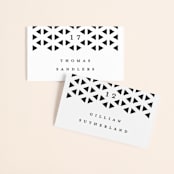 "Beau tied" - Place Cards in Tuxedo by Gwen Bedat - Front with Free Guest Printing