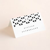 "Beau tied" - Place Cards in Tuxedo by Gwen Bedat - Folded with Free Guest Printing