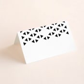"Beau tied" - Place Cards in Tuxedo by Gwen Bedat - Blank front