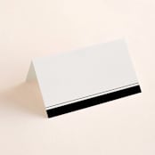 "Cambridge" - Place Cards in Tuxedo by Amy Kross - Blank front