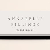 "Cambridge" - Place Cards in Tuxedo by Amy Kross - Detail