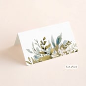"Wedding Festive" - Place Cards in Frost by Chris Griffith - Folded Back of Card