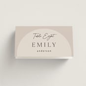 "the arch" - Place Cards in Stone by Elly - Folded with Free Guest Printing