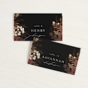 "Falling into Love" - Place Cards in Rustic by Chris Griffith - Front with Free Guest Printing