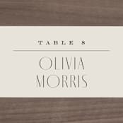 "Moderne" - Place Cards in Graphite by Everett Paper Goods - Detail