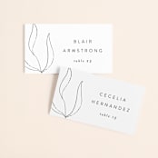 "Denali" - Place Cards in Linen by Carly Reed Walker - Front with Free Guest Printing