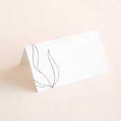 "Denali" - Place Cards in Linen by Carly Reed Walker - Blank front