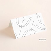 "Denali" - Place Cards in Linen by Carly Reed Walker - Folded Back of Card
