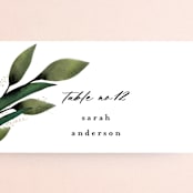 "Forest Finds" - Place Cards in Emerald by Susan Moyal - Detail