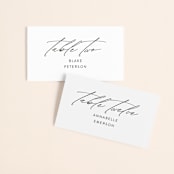 "By Your Side" - Place Cards in Crest by Design Lotus - Front with Free Guest Printing