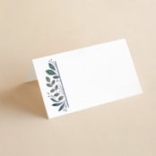 "Flourish" - Place Cards in Bluemoon by Jen Owens - Blank front