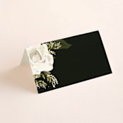"Rose Garden" - Place Cards in Porcelain by Susan Moyal - Blank front