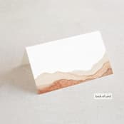 "Watercolor dune" - Place Cards in Desert by Yuliya Evseeva - Folded Back of Card