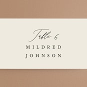 "Tilted Script" - Place Cards in Ivory by Hannah Williams - Detail