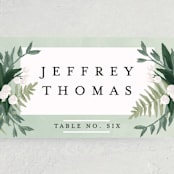 "Botanical Name Plate" - Place Cards in Sage by Shiny Penny Studio - Detail