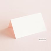 "Garden" - Place Cards in Peach by Lori Wemple - Folded Back of Card
