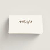 "Daphne" - Place Cards in Sephia by Itsy Belle Studio - Blank front