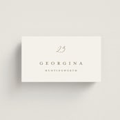 "spiku" - Place Cards in Pearl by chocomocacino - Front with Free Guest Printing