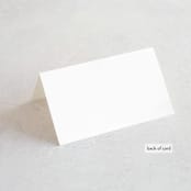 "Classic" - Place Cards in Tuxedo by Lauren Chism - Folded Back of Card