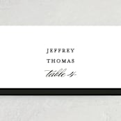 "Classic" - Place Cards in Tuxedo by Lauren Chism - Detail