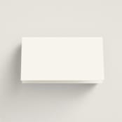 "Hepburn" - Place Cards in Tuxedo by Megan Davis - Folded Back of Card