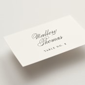 "Hepburn" - Place Cards in Tuxedo by Megan Davis - Detail