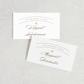 "divine" - Place Cards in Gilded Gold by Jennifer Postorino - Front with Free Guest Printing