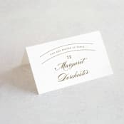 "divine" - Place Cards in Gilded Gold by Jennifer Postorino - Folded with Free Guest Printing