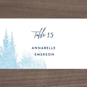 "misty forest" - Place Cards in Navy by Ariel Rutland - Detail