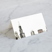 "Windy City" - Place Cards in Antique by Turner de Feria - Blank front