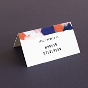 "Happy Day" - Place Cards in Carnival by Angela Marzuki - Folded with Free Guest Printing