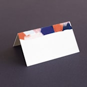 "Happy Day" - Place Cards in Carnival by Angela Marzuki - Blank front