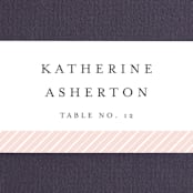 "over and over" - Place Cards in Soft Peach by Lea Delaveris - Detail