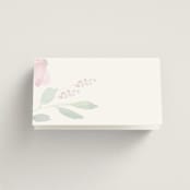 "Spring Wildflowers" - Place Cards in Pink Floral by Mere Paper - Blank front