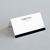 "The Minimalist" - Place Cards in Pearl by Kelly Schmidt - Blank front