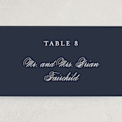"Flawless" - Place Cards in Midnight by Kimberly FitzSimons - Detail