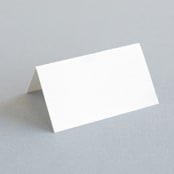 "Simple Elegance" - Place Cards in Tuxedo by Phrosné Barwood - Blank front
