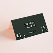 "Adventurous" - Place Cards in Forest by Sarah Brown - Folded with Free Guest Printing