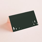 "Adventurous" - Place Cards in Forest by Sarah Brown - Blank front